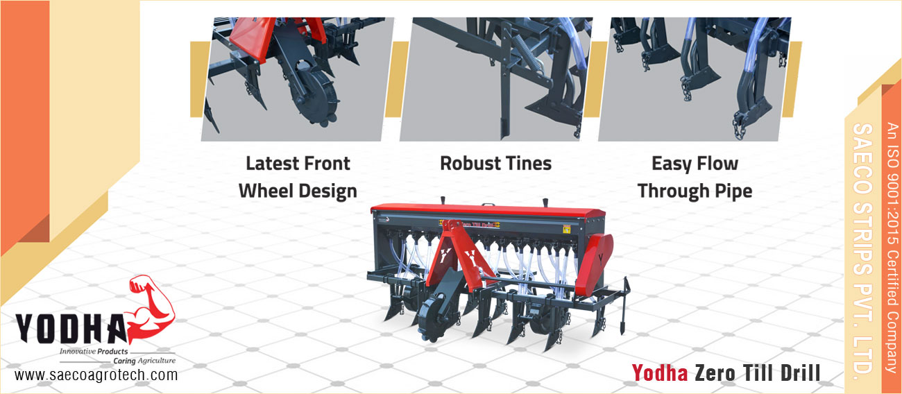 Yodha Zero Till Drill - Zero Till Drill Agriculture Zero Till Drill manufacturers exporters in India Punjab Ludhiana